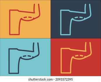 Hospital Plastic Surgery Logo Template, Simple Flat Icon of medical,hospital,medicine