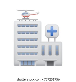 Hospital - of the Realistic Icons Collection . A professional, realistic, pixel aligned icon.