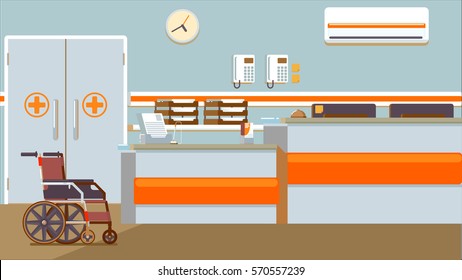 Hospital Reception Illustration