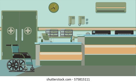 Hospital Reception Illustration