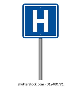 Hospital Road Sign