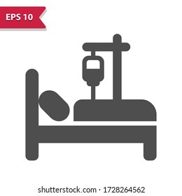 Hospital Room Icon. Professional, Pixel Perfect Icon, EPS 10 Format.