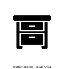 Hospital Room Side Table Icon for Patient Care