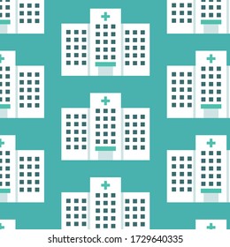 hospital seamless pattern, vector illustration