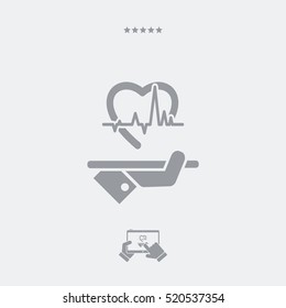 Hospital services - Vector web icon