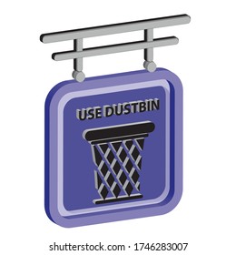 hospital sign board use distbin 3D label is a piece of paper,plastic filmfilm,cloth,metal or other material affixed to a container or product.
