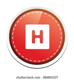 hospital sign icon