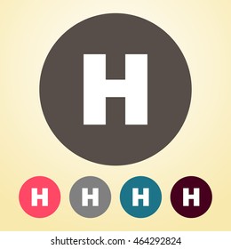 Hospital Sign Icon in round shape.