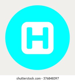 Hospital sign icon.Medical Icons. Vector illustration.