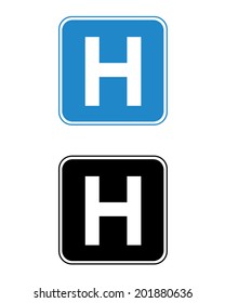 Hospital Sign - Vector