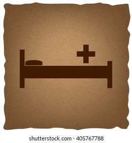 Hospital sign. Vintage effect