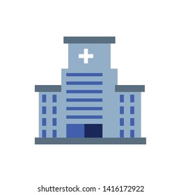hospital structure isolated icon vector ilustration