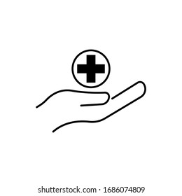 Hospital symbol. Design template vector