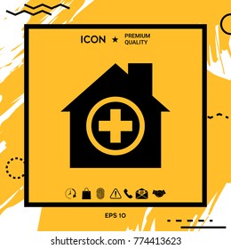 Hospital symbol icon