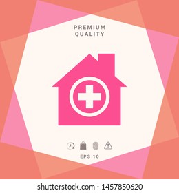Hospital symbol icon. Graphic elements for your design