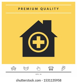 Hospital symbol icon. Graphic elements for your design