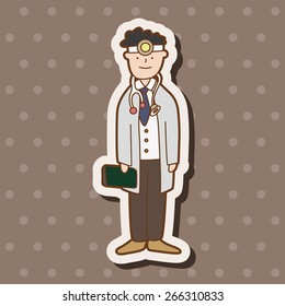hospital theme doctor elements vector,eps