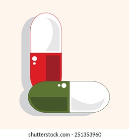 hospital theme medicine elements vector,eps