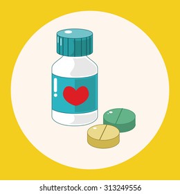 hospital theme medicine elements vector,eps