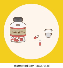 hospital theme medicine elements vector,eps