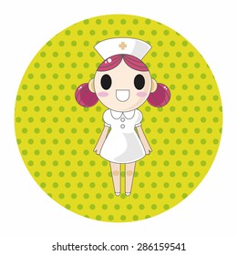 hospital theme nurse elements vector,eps