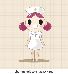 hospital theme nurse elements vector,eps