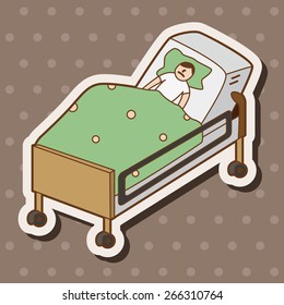 hospital theme patient elements vector,eps