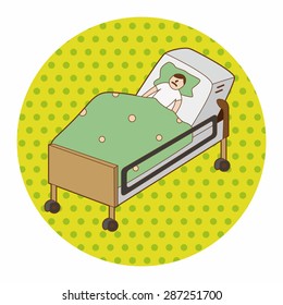 hospital theme patient elements vector,eps