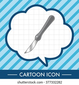 hospital theme Scalpel elements vector,eps