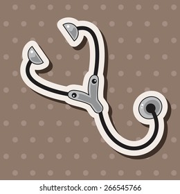 hospital theme Stethoscope elements vector,eps