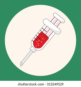 hospital theme syringe elements vector,eps
