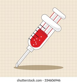 hospital theme syringe elements vector,eps
