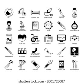 Hospital , Thin Line and Pixel Perfect Icons