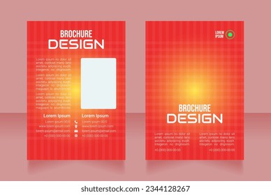 Hospital transformation blank brochure design. Template set with copy space for text. Premade corporate reports collection. Editable 2 paper pages. Bebas Neue, Audiowide, Roboto Light fonts used