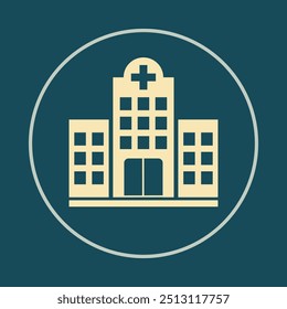 Hospital trendy icon Ideal abstract vector illustration colorful artwork beautiful design.eps