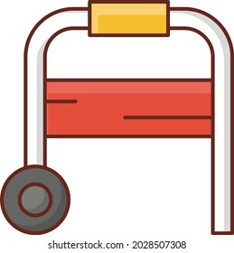 hospital vector flat color icon