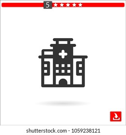 hospital vector icon