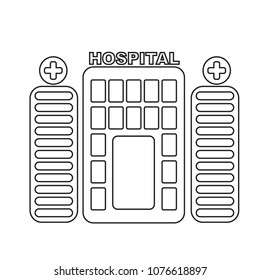 hospital vector icon
