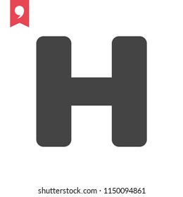 Hospital vector icon