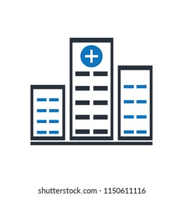 Hospital vector icon