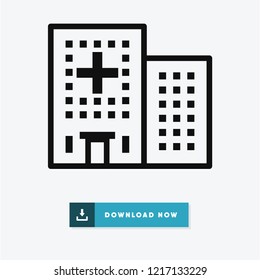Hospital vector icon