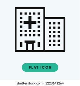 Hospital vector icon