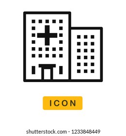 Hospital vector icon