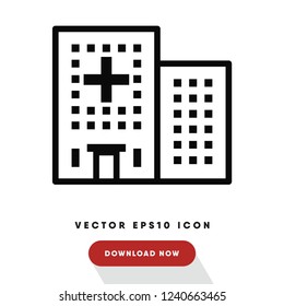 Hospital vector icon