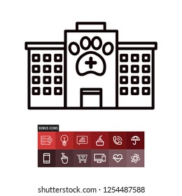 Hospital vector icon