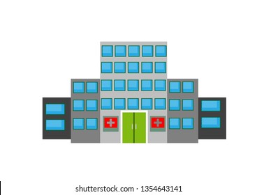 hospital vector, hospital icon