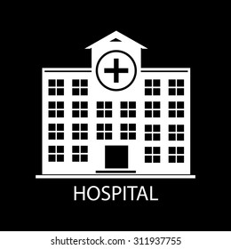 hospital vector icon 