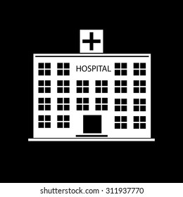 hospital vector icon 