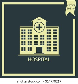 hospital vector icon 