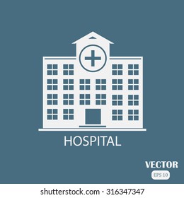 hospital vector icon 